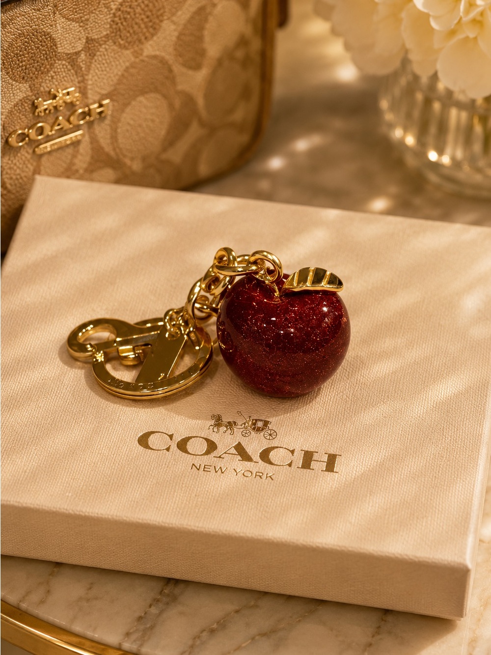 Fashion Jewelry Red Apple Key Holder